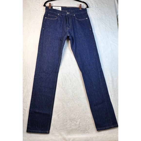 Norse Projects Slim Denim Jeans W29 L32 Dark Indigo Made in Italy Organic Cotton - Picture 9 of 9